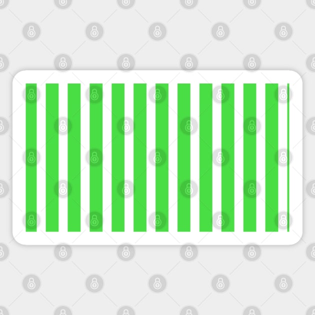 Abdulrahman - Green Stripes Pattern Sticker by jeeneecraftz